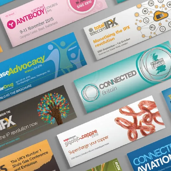 Terrapinn — Web banners for business conferences in different industries